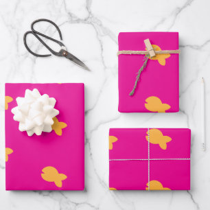 Heet Roze Kinderen Inpakpapier Vel