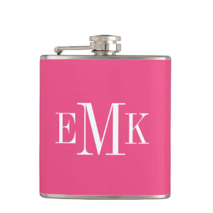 Heet Roze Klassiek Monogram Heupfles