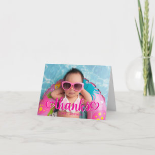 Heet Roze Knuffel Hartjes Bedankt Foto