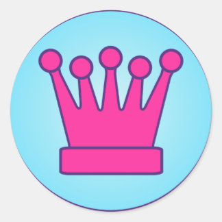 Heet Roze Kroon Sticker