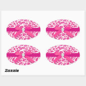 Heet Roze Leopard Envelop Seal Sticker (Vel)