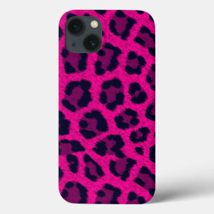Heet Roze Leopard Print Telefoon Case