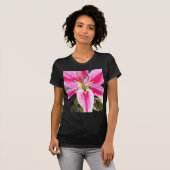 Heet roze lib Tenerife pop art waterverf T-shirt (Voorkant volledig)