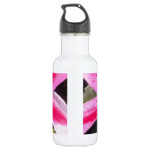 Heet roze lib Tenerife pop art waterverf Waterfles (Achterkant)