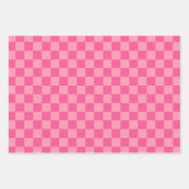 Heet Roze Licht Roze Gecontroleerde Verpakkende Do Inpakpapier Vel (Voorkant 3)