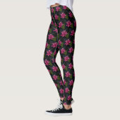 Heet Roze Lotus Waterlelie Leggings (Links)