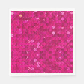 Heet Roze Lovertjes Servet