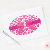 Heet Roze Luipaard Envelope Zegel Sticker (Envelop)