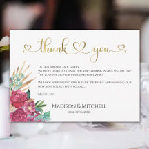 Heet Roze Magenta Bloemige Elegante Gouden Schrift