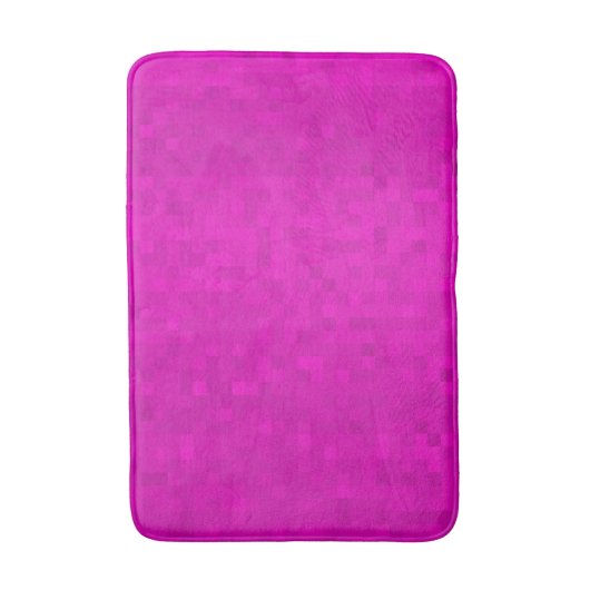 Heet Roze Magenta Mozaïek Tegels Patroon, Badmat (Voorkant Verticaal)