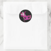 Heet Roze Masquerade Party Stickers (Tas)