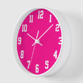 Heet Roze met Witte Sportnummers (Hoek)