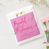 Heet Roze Modern Minimalistisch Vrijgezellenfeest Bedankzakje (Gezegeld)