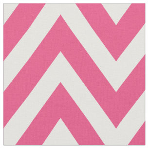 Heet Roze Moderne Chevron Grote Schaal Stof