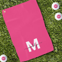 Heet Roze Moderne Monogram