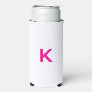 Heet roze monogram bruiloft bruidsshower trouwcade