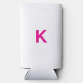 Heet roze monogram bruiloft bruidsshower trouwcade (Achterkant)
