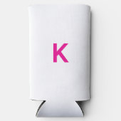 Heet roze monogram bruiloft bruidsshower trouwcade (Voorkant)