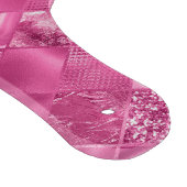Heet Roze Multi-Textuur Vierkant Weefselpatroon Snijplank (Hoek)