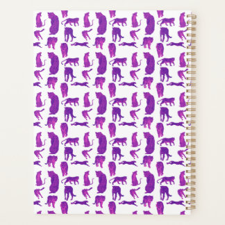 Heet Roze & Neon Paarse Big Cats Planner