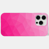 Heet roze ombre gradiënt geometrisch mesh patroon Case-Mate iPhone case (Achterkant (horizontaal))