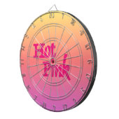 Heet Roze omgekeerde dartboard Dartbord (Voorkant Rechts)