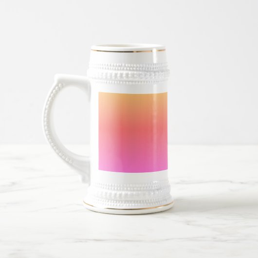 Heet Roze omgekeerde linker witte stein gouden tri Bierpul (Links)