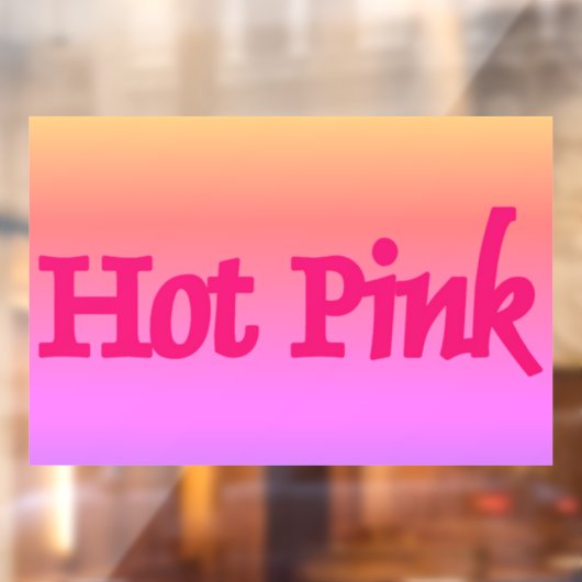 Heet Roze omgekeerde venster vastklampen Raamsticker (Vel 2)