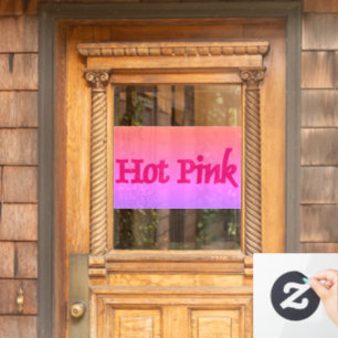 Heet Roze omgekeerde venster vastklampen Raamsticker
