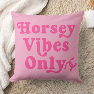 Heet Roze Paardenvibes Alleen Paardliefhebber Kussen