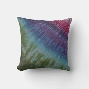 Heet Roze Paarse Groene Tie Dye American MoJo Kuss Kussen