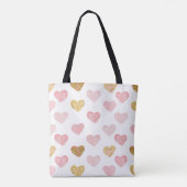 Heet roze patroon tote bag (Achterkant)