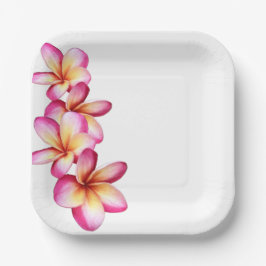 Heet Roze Plumeria Papier Bord