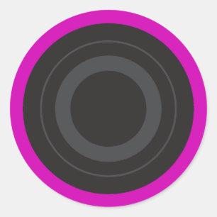 Heet Roze Pop Art Roller Derby Wheel Ronde Sticker