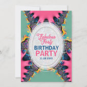 Heet roze prinses Fabulous veertig verjaardagsfees Kaart (Voorkant)