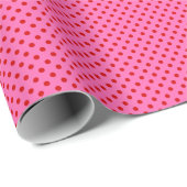 Heet Roze Rood Stippen Klein DIY Kleuren Cadeaupapier (Rol Hoek)