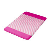 Heet Roze Roze Strepen Badmat (Gekanteld)