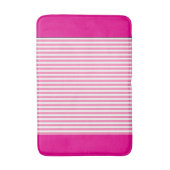 Heet Roze Roze Strepen Badmat (Voorkant Verticaal)