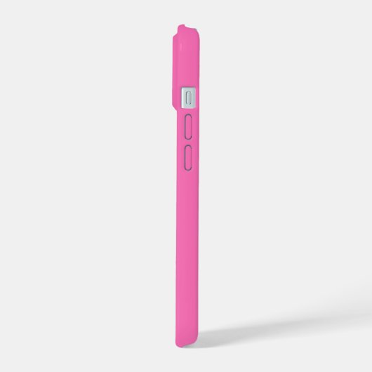 Heet Roze Sinaasappel Elegant Modern Minimal Desig iPhone 15 Hoesje (Linkerkant)