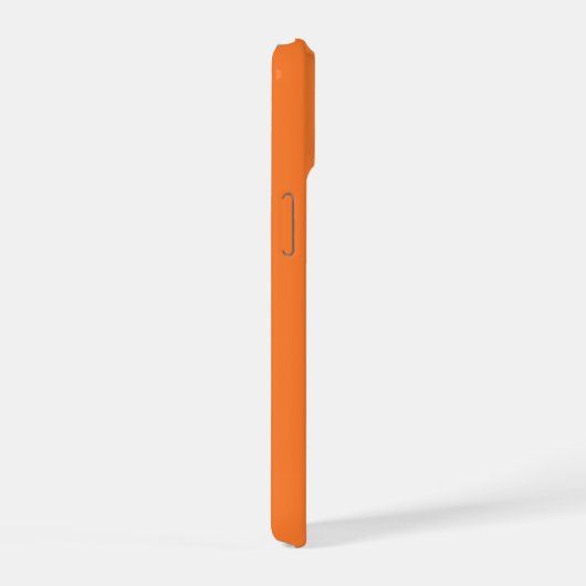 Heet Roze Sinaasappel Elegant Modern Minimal Desig iPhone 15 Hoesje (Rechterkant)