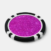 Heet Roze Sparkly Girly Poker Chips Meisjes Night  (Enkel)