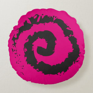 HEET ROZE SPIRAAL ROND SIERKUSSEN KUSSEN