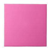 Heet Roze Stevige Kleur | Klassiek Elegant Tegeltje (Voorkant)