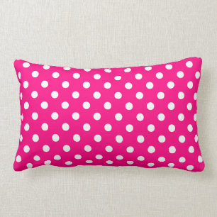 Heet Roze Stippenpatroon Kussen