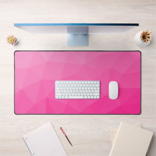 Heet roze verloop geometrisch meshpatroon bureaumat