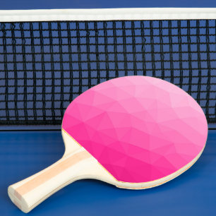Heet roze verloop geometrisch meshpatroon tafeltennisbatje