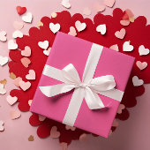 Heet Roze Verpakkende Document Broodje Cadeaupapier