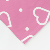 Heet roze vleece Blanket Fleece Deken (Hoek)