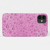 Heet roze waterdruppels Case-Mate iPhone case (Achterkant (horizontaal))
