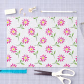 Heet Roze Waterverf Daisy Pattern Tissuepapier (Craft)